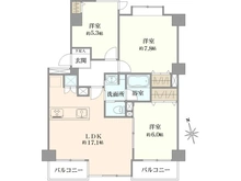 【神奈川県/川崎市宮前区西野川】ライオンズヒルズ梶が谷 間取り図