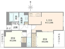 【東京都/府中市白糸台】ステイツ府中白糸台 間取り図