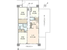 【神奈川県/横浜市都筑区早渕】仲町台パークヒルズ 7号棟 間取り図