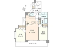 【神奈川県/横浜市神奈川区片倉】びゅうパルク横濱片倉 弐番館 間取り図
