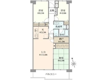 【東京都/府中市押立町】コープ野村府中武蔵野台 3号棟 間取り図