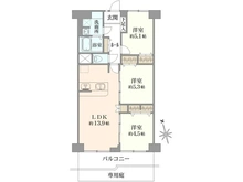 【東京都/府中市是政】コープ野村府中是政 間取り図