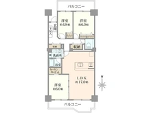 【神奈川県/川崎市高津区久本】パークシティ溝の口 C棟 間取り図