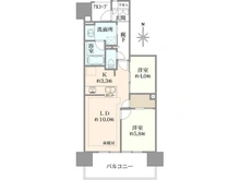 【神奈川県/川崎市中原区新城】プラウド武蔵新城ステーションマークス 間取り図