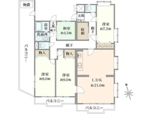 【神奈川県/川崎市宮前区宮崎】マイキャッスル宮崎台 間取り図