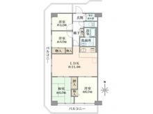 【神奈川県/川崎市高津区坂戸】日商岩井溝の口マンション A棟 間取り図