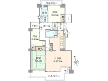 【神奈川県/横浜市旭区若葉台】若葉台団地4‐29 間取り図
