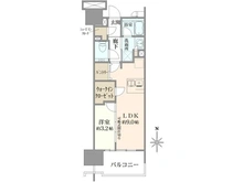 【神奈川県/川崎市中原区新丸子町】プラウド新丸子 間取り図
