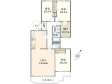 【神奈川県/横浜市金沢区堀口】メゾン横浜能見台 B棟 間取り図