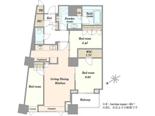【東京都/港区三田】三田ガーデンヒルズ ウエストヒル 間取り図