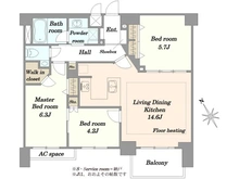 【東京都/新宿区下落合】ラヴィドール目白 間取り図