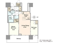 【東京都/豊島区南池袋】ブリリアタワー池袋 間取り図