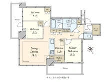 【東京都/江戸川区南小岩】プラウドタワー小岩フロント 間取り図