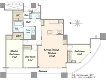 【東京都/新宿区百人町】西戸山タワーホウムズノースタワー 間取り図