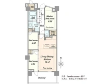 【東京都/新宿区高田馬場】パークシティ高田馬場 サウスレジデンス 間取り図