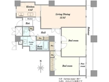 【東京都/新宿区百人町】西戸山タワーホウムズ サウスタワー 間取り図
