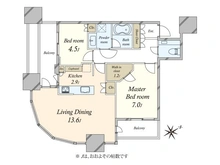 【東京都/港区虎ノ門】パークコート虎ノ門愛宕タワー 間取り図