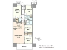 【東京都/江東区千石】MJR深川住吉 間取り図