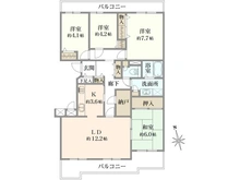 【東京都/三鷹市下連雀】パークハイム三鷹 間取り図