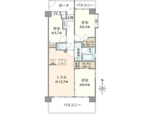 【東京都/足立区綾瀬】デュオ綾瀬 間取り図