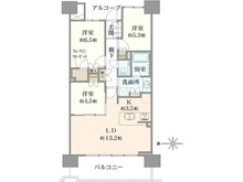 【東京都/西東京市向台町】ヴィーガーデン ザ・レジデンス Cサルーン 間取り図