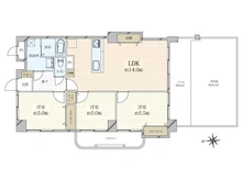 【東京都/三鷹市下連雀】ライオンズマンション三鷹 A棟 間取り図