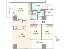 【東京都/三鷹市下連雀】クレッセント三鷹ザ・タワー 間取り図