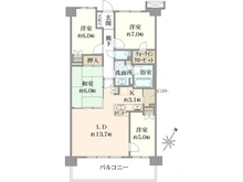 【千葉県/印西市小倉台】ブルーミングレジデンス千葉ニュータウン中央 P棟 間取り図
