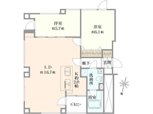【東京都/千代田区九段北】グラックス市ヶ谷一口坂 間取り図