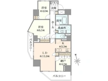 【東京都/新宿区市谷柳町】パークハウス市谷柳町 間取り図