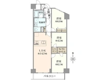 【東京都/三鷹市上連雀】三鷹ロイヤルハイツ B 間取り図