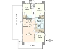 【東京都/武蔵野市境南町】ザ・パークハウス武蔵野境南町 間取り図