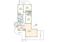【東京都/三鷹市牟礼】デュオ井の頭公園 間取り図