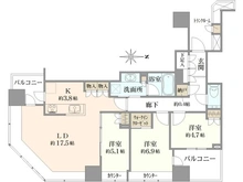 【東京都/武蔵野市中町】武蔵野タワーズ スカイゲートタワー 間取り図