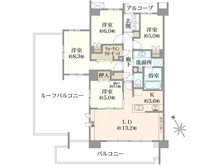 【東京都/武蔵野市中町】プラウドシティ武蔵野三鷹 グリーンコート 間取り図