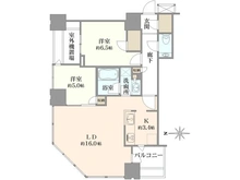 【東京都/武蔵野市中町】武蔵野タワーズ スカイクロスタワー 間取り図