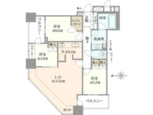 【東京都/武蔵野市中町】武蔵野タワーズ スカイゲートタワー 間取り図