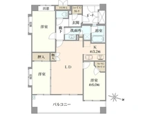 【東京都/武蔵野市境南町】シーズガーデン武蔵境 間取り図