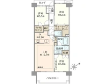 【東京都/武蔵野市中町】プラウドシティ武蔵野三鷹 グリーンコート 間取り図