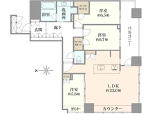 【東京都/武蔵野市中町】武蔵野タワーズ スカイクロスタワー 間取り図