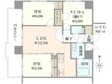 【大阪府/大阪市福島区福島】パルシオ福島 間取り図