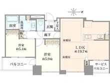 【大阪府/大阪市中央区瓦町】クレヴィアタワー大阪本町 間取り図