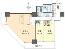 【大阪府/大阪市西区江之子島】阿波座ライズタワーズフラッグ46 間取り図