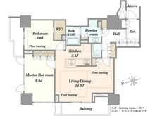 【大阪府/大阪市北区豊崎】プラウドタワー梅田豊崎 間取り図