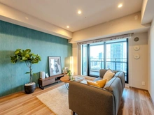 【大阪府/大阪市中央区久太郎町】プレサンスレジェンド堺筋本町タワー リビング・ダイニング