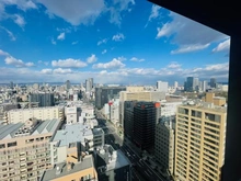【大阪府/大阪市中央区谷町】ザ・ファインタワー大手前 眺望：バルコニー北東側