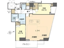 【大阪府/大阪市中央区高麗橋】プラウドタワー北浜 間取り図