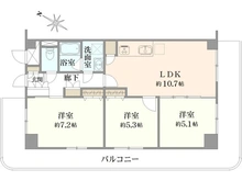 【大阪府/大阪市淀川区新高】新高レックスマンション 間取り図