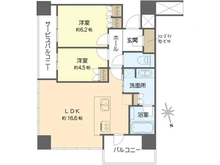 【大阪府/大阪市北区同心】エルグレースタワー大阪同心 間取り図