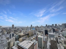 【大阪府/大阪市西区新町】大阪ひびきの街ザサンクタスタワー 眺望：北側バルコニーから